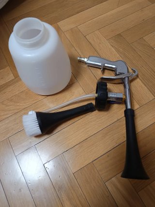 Pistola neumática para limpieza