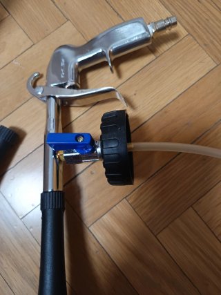 Pistola neumática para limpieza