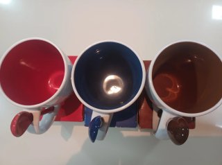 Lote 3 Tazas Desayuno Nutella con Cuchara Nuevas
