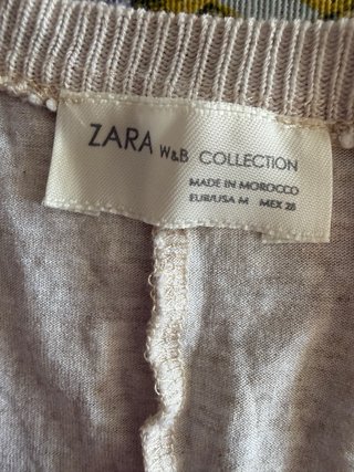Camiseta Zara floral estampado multicolor