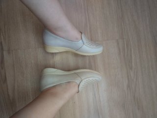 Zapatos náuticos Pitillos beige perforados