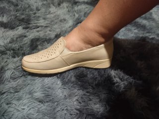 Zapatos náuticos Pitillos beige perforados