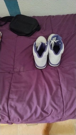 Jordan 5 Morado y Blanco