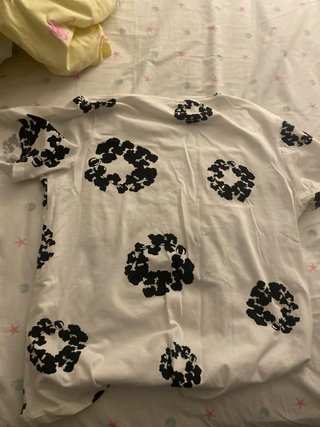 Camiseta blanca estampada