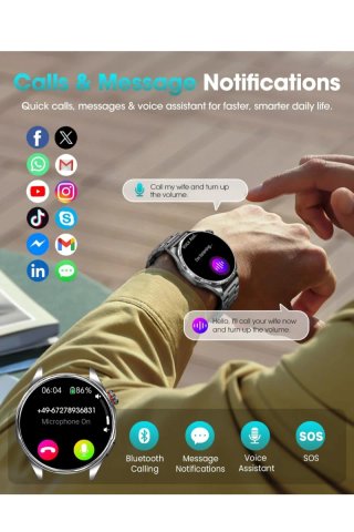 FOSMET Smartwatch ECG HRV BMI