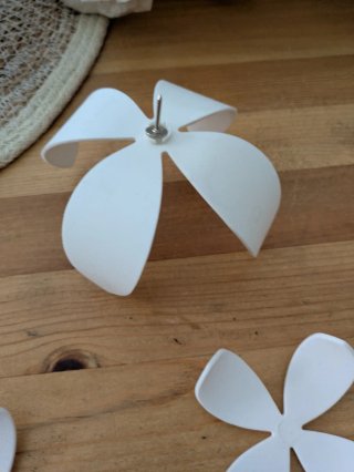Flores decorativas de papel para pared