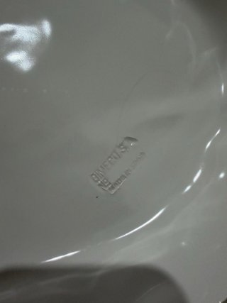 Antigua figura porcelana cigüeñas