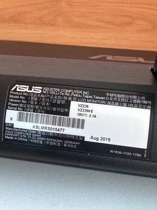 Monitor Asus VZ239HE 23 para piezas
