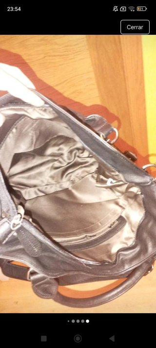Bolso Tote Negro Tejido