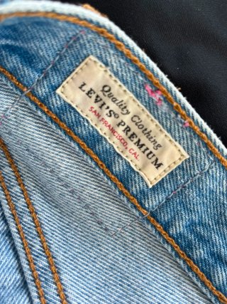 Shorts Levi's Azules Desgastados