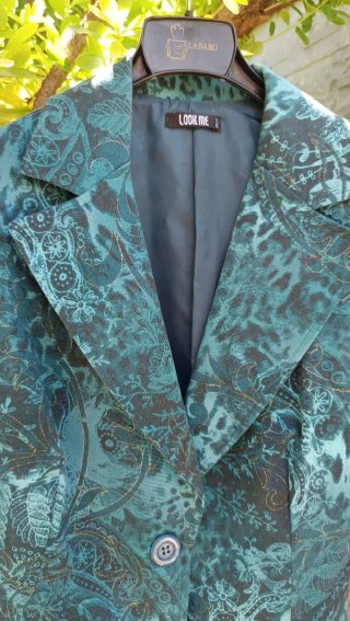 Americana Look Me floral verde azulado