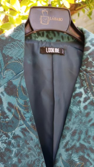 Americana Look Me floral verde azulado