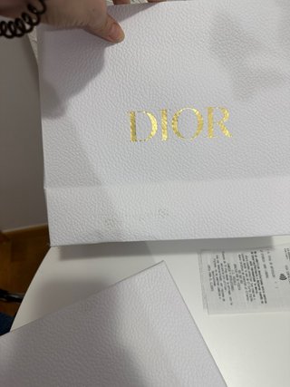 Bolsa y caja regalo Dior blanca
