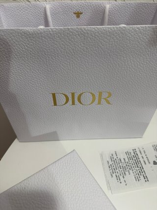 Bolsa y caja regalo Dior blanca