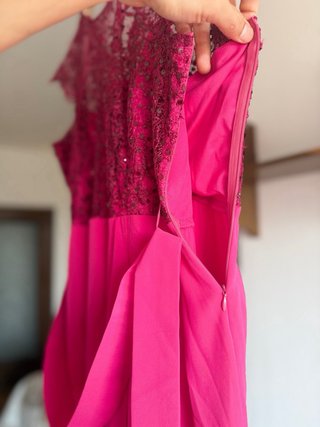 Vestido Fiesta Celestina Buganvilla Talla 46 NUEVO