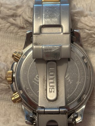 Reloj Lotus Cronógrafo Esfera Azul y Correa Bicolo