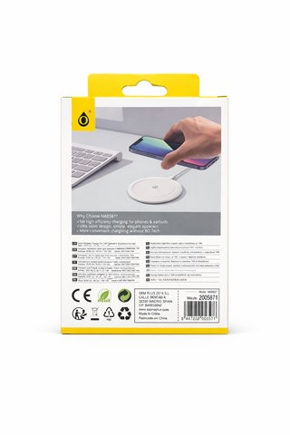 Cargador Inalámbrico 15W Carga Rápida Smartphone