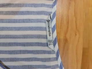 Blusa Stradivarius Talla S Rayas Azul Blanco
