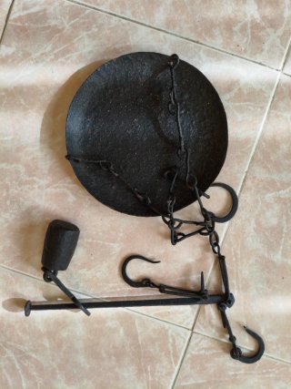 Balanza Romana Antigua Hierro Forjado