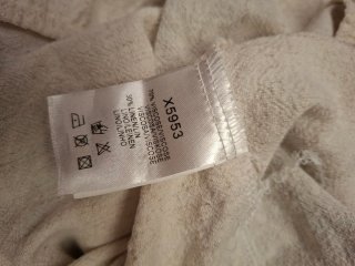 Vestido de lino estampado.