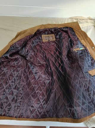 Chaqueta Reflejo Ante Marrón Talla S