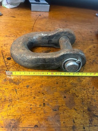 Grillete de alto tonelaje.Bulon de 3cm de diametro