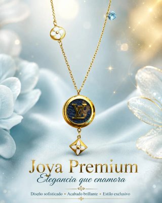Collar dorado última unidad joyas premium