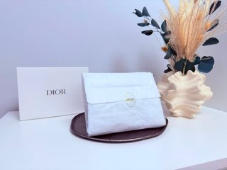Neceser Dior Clutch Silver Metallic