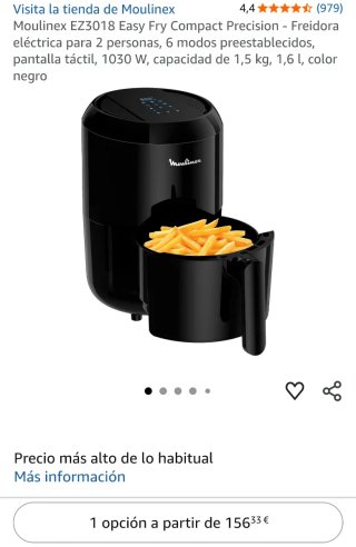 Freidora de Aire Moulinex Easy Fry Compact