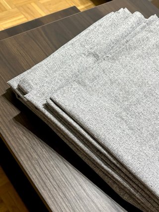 X2 Cortinas IKEA ROSENMANDEL opacas color gris