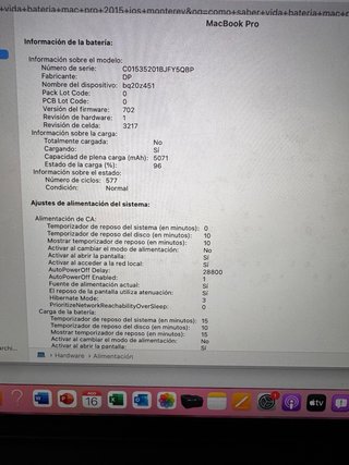 MacBook Pro Retina 13” 2015 Plata