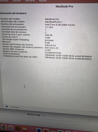 MacBook Pro Retina 13” 2015 Plata