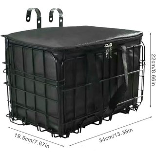 Cesta Plegable para Bicicleta con Bolsa Interior