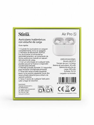 Auriculares Bluetooth Inalámbricos Air Pro 5 TWS