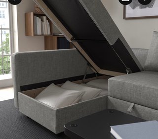 Sofá Cama Gris Chaise Longue
