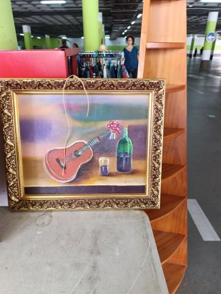 Cuadro  Marco Dorado pintados al óleo