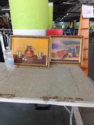 Cuadro  Marco Dorado pintados al óleo