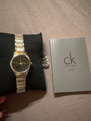Reloj Calvin Klein Mujer Negro/Plateado