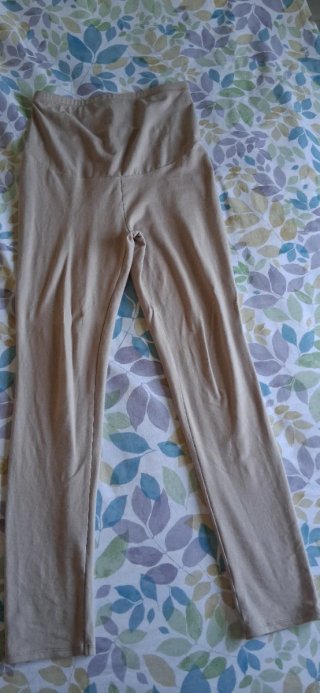 Leggings premamá beige