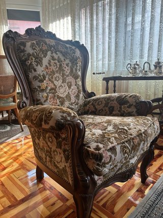 Elegante set divani e poltrone in stile Luigi XV