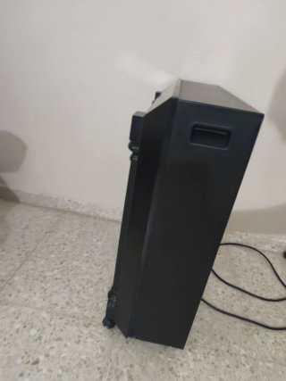 Chimenea eléctrica TM negra