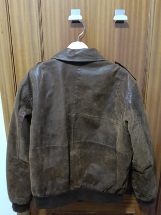 Chaqueta  italiana Aviador Cuello Pelo Desmomtable