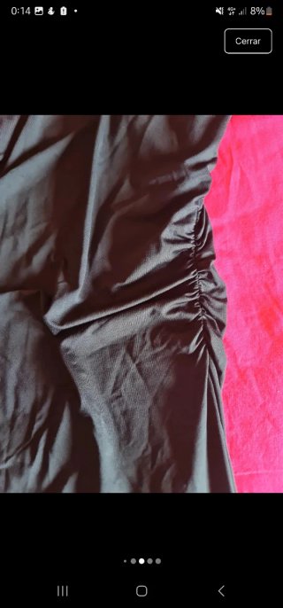 Vestido ajustado negro talla L Stradivarius