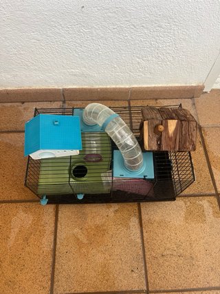 Jaula para hámster con accesorios