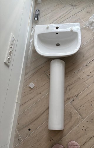 2 Lavabos de porcelana con pedestal