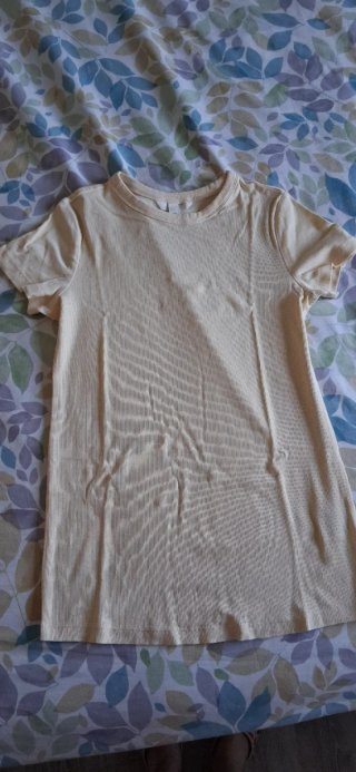 Camiseta premamá manga corta amarilla