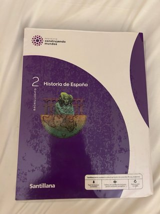 Libro Historia de España SANTILLANA 2°BACH
