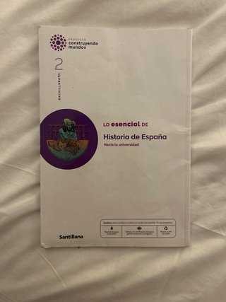 Libro Historia de España SANTILLANA 2°BACH