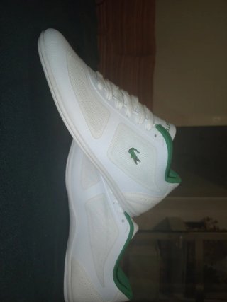 Zapatillas Lacoste Blancas y Verdes originales