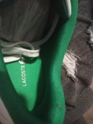 Zapatillas Lacoste Blancas y Verdes originales